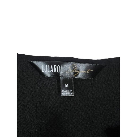 Lularoe Elegant Stella Women's Black & Gold Floral Sweater - Picture 3 of 7